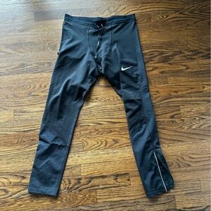 Men’s Nike Black Compression Running Tech Tights Leggings